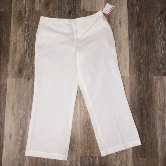 ATM Anthony Thomas Melillo White Cotton Poplin Cropped Trouser Pants Size 8 NWT - Picture 2 of 11